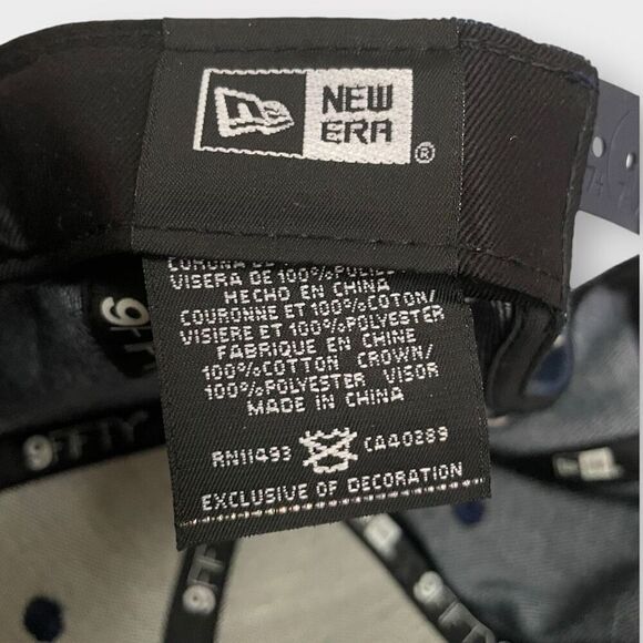 New Era Cleveland Indians Fully Flagged Denim 9FIFTY Adjustable SnapBack Hat New - Picture 6 of 8